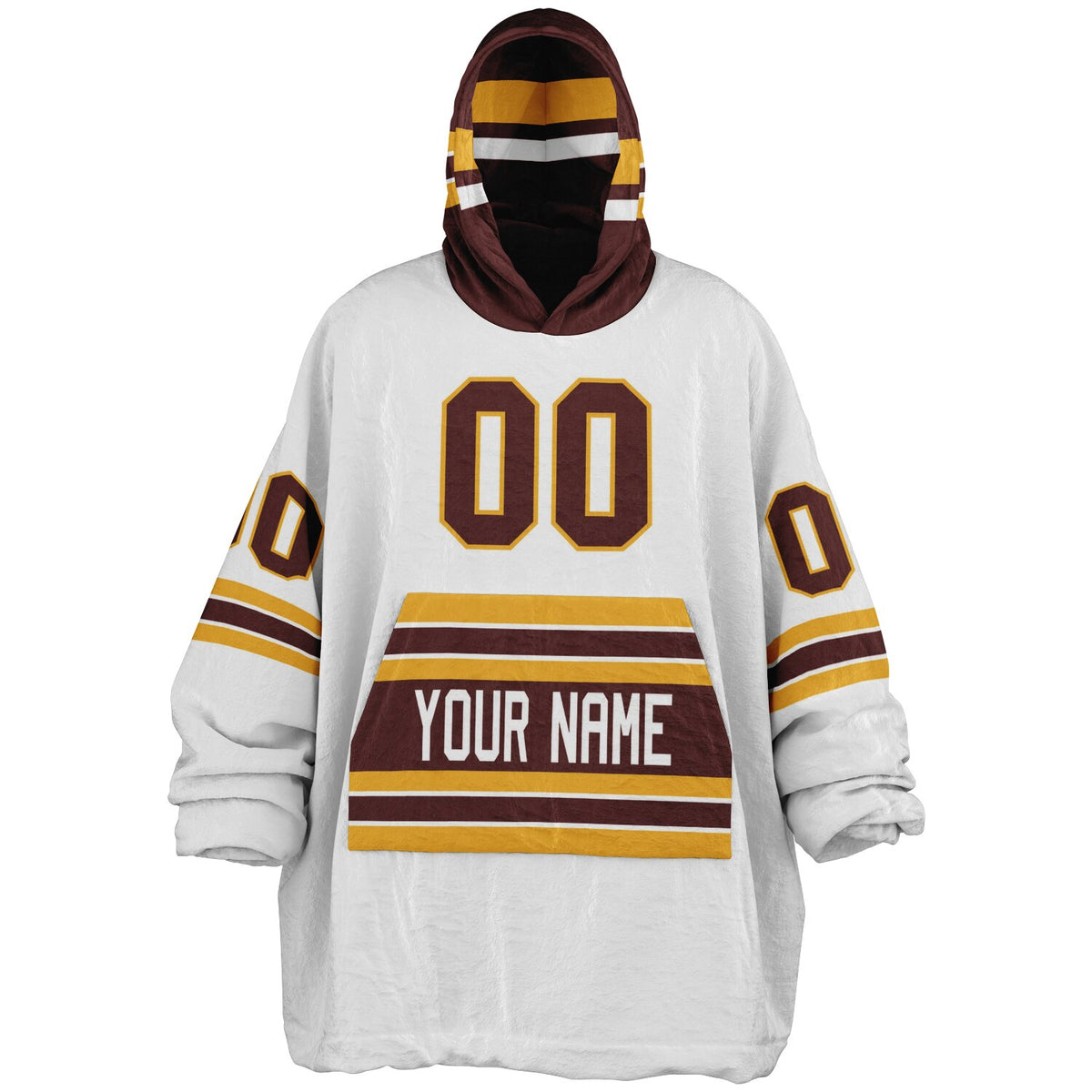 Burgundy/Gold/White Superfan Reversible