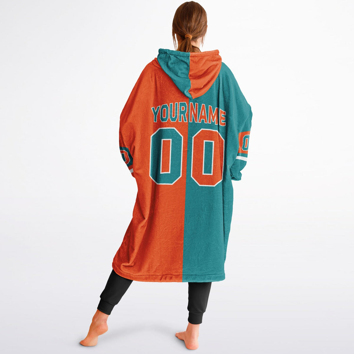 Aqua & Orange White Halftime