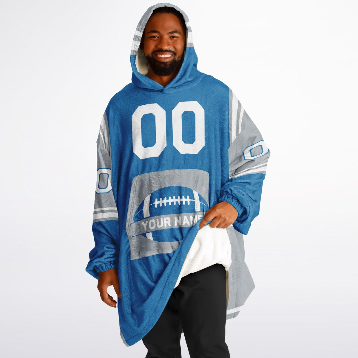 Blue/Silver/White Bold