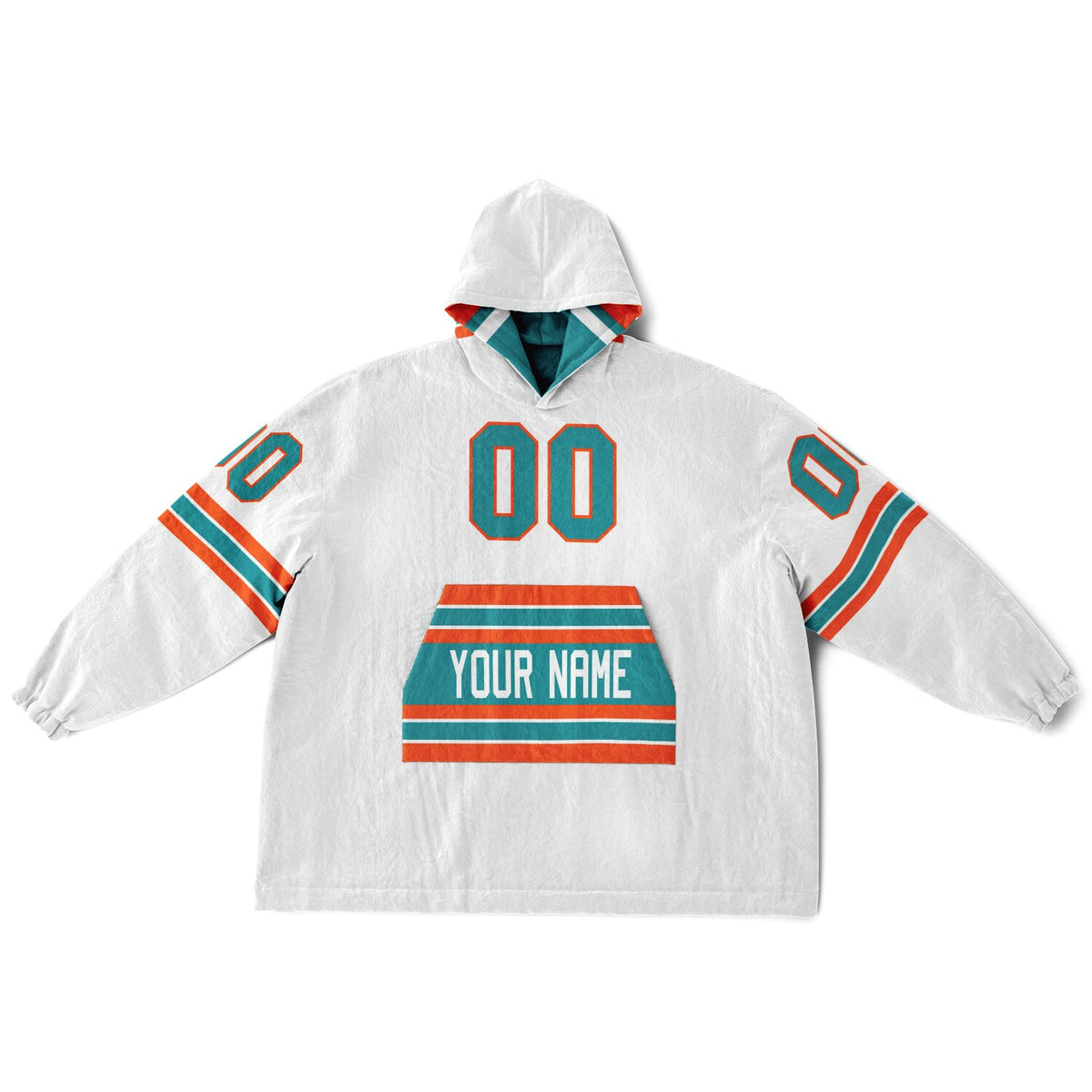 Aqua/Orange/White Superfan Reversible