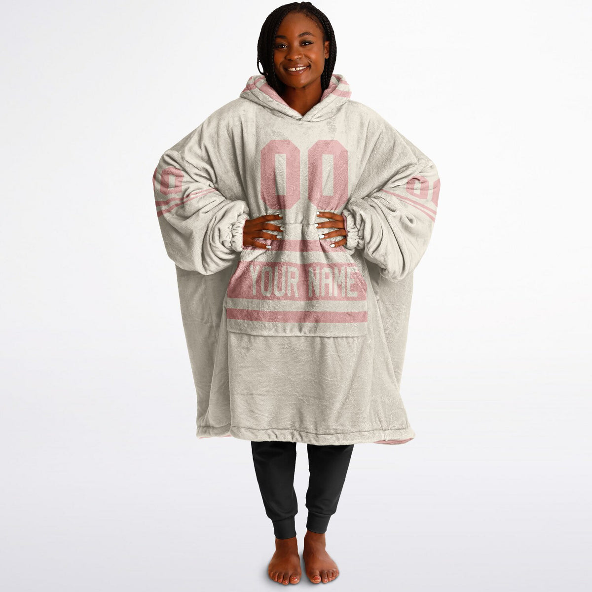 Blush Pink & Cream Superfan Reversible
