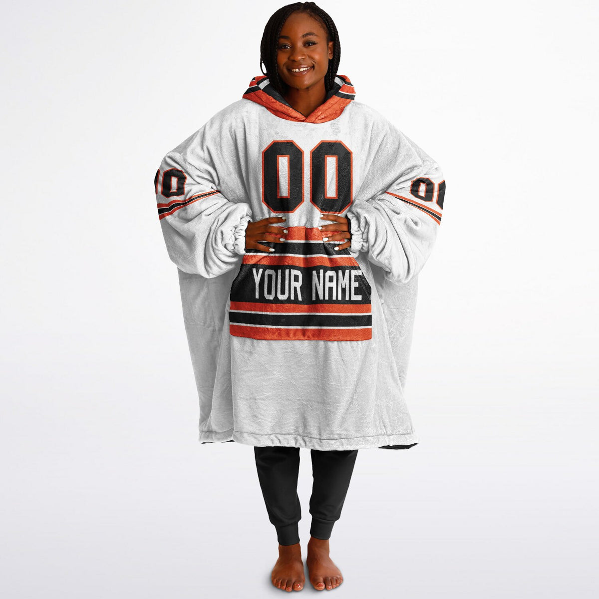Black/Orange/White Superfan Reversible