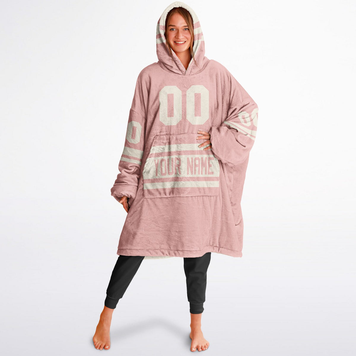 Blush Pink & Cream Superfan Reversible