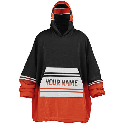 Black/Orange/White Everyday Reversible
