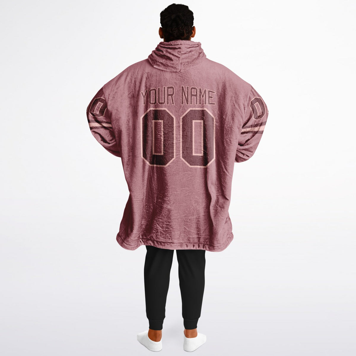 Burgundy Blush Pink Rose Superfan Reversible