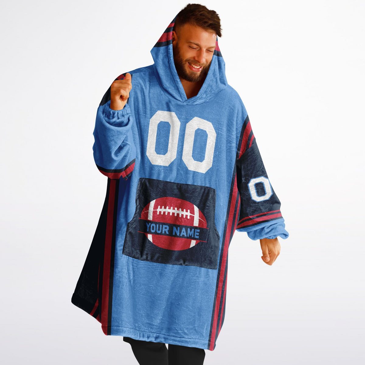 Light Blue/Navy/Red Bold