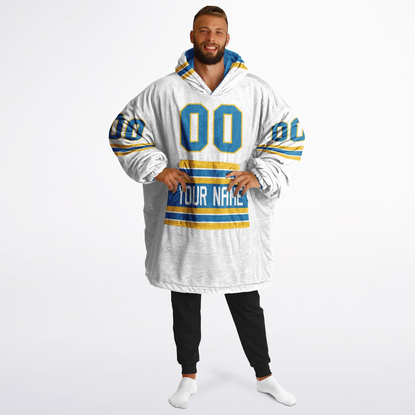 Blue/Gold/White Superfan Reversible