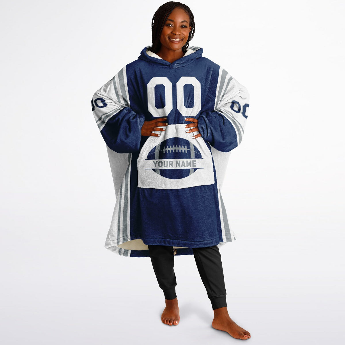 Blue/White/Gray Bold