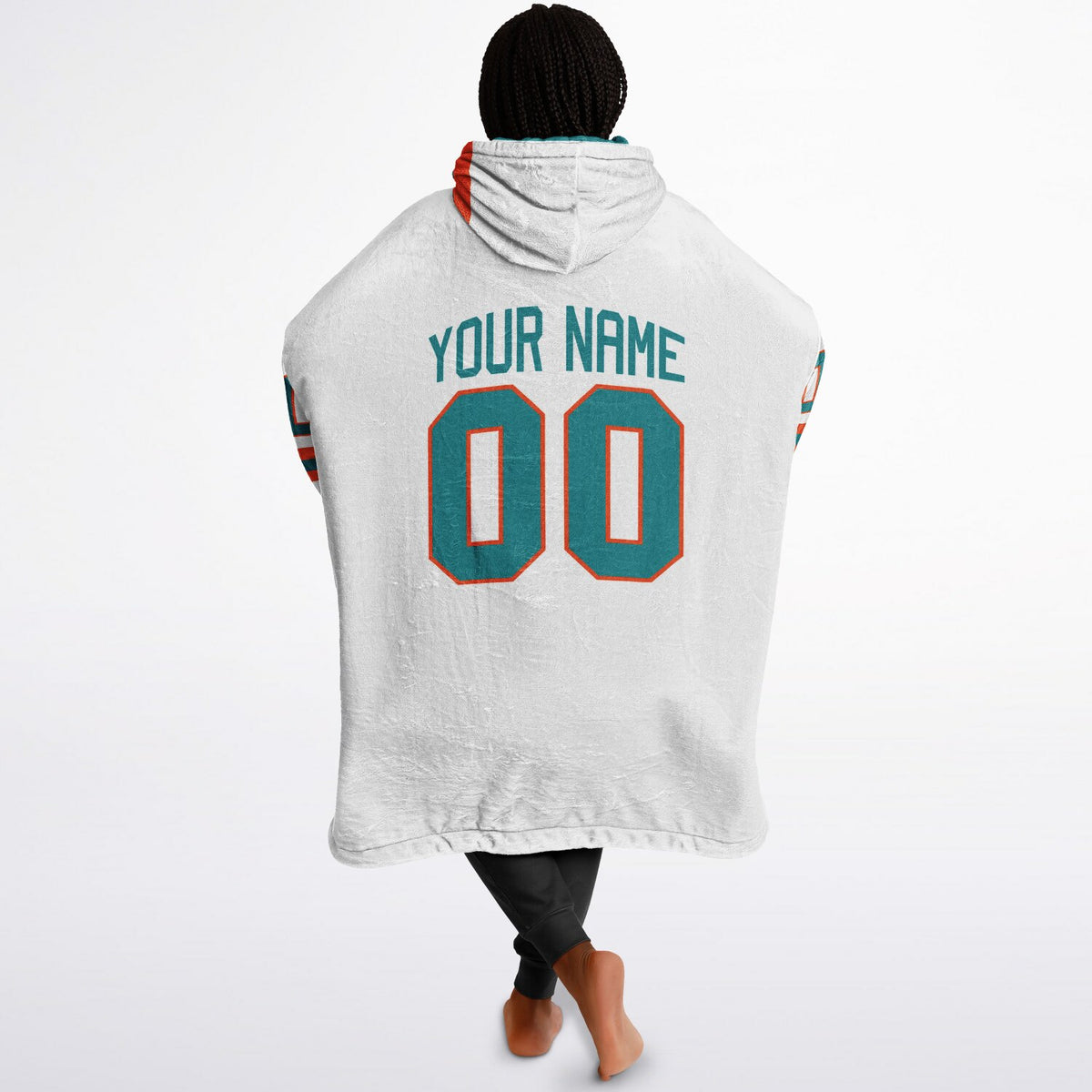 Aqua & Orange Superfan Reversible