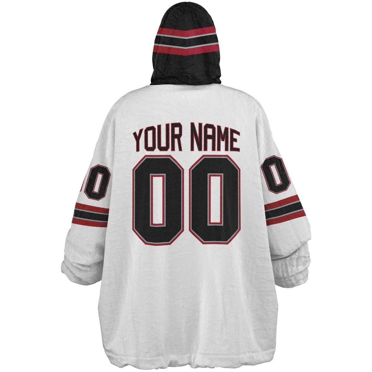 Black/Red/Silver Superfan Reversible