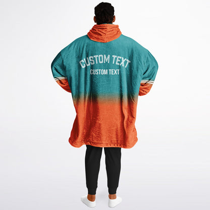 Aqua/Orange/White Everyday Reversible