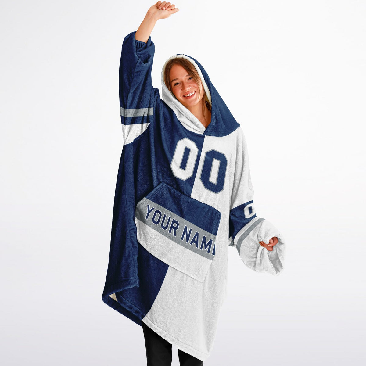 Blue/White/Gray Halftime