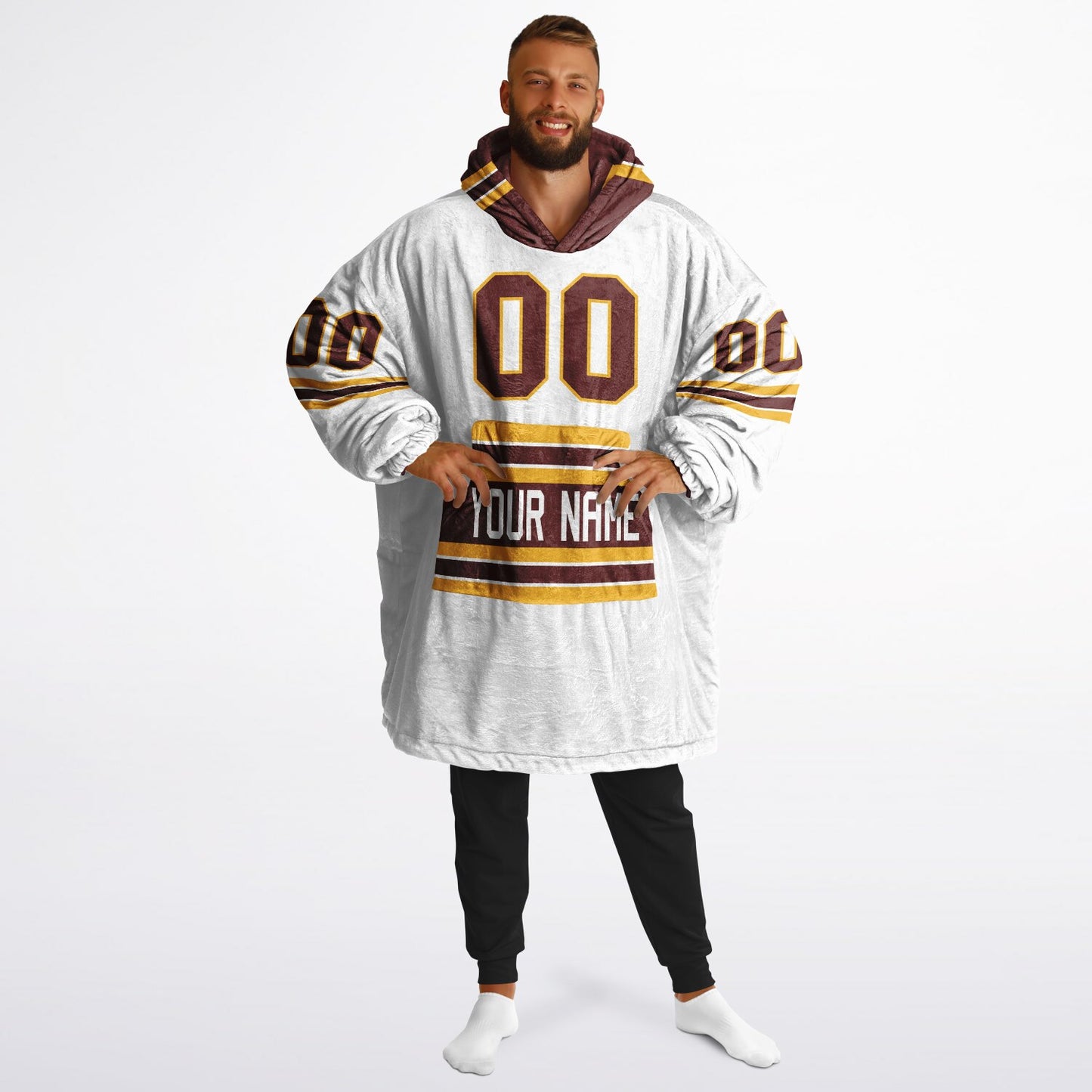 Burgundy/Gold/White Superfan Reversible