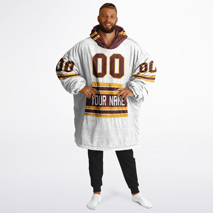 Burgundy/Gold/White Superfan Reversible