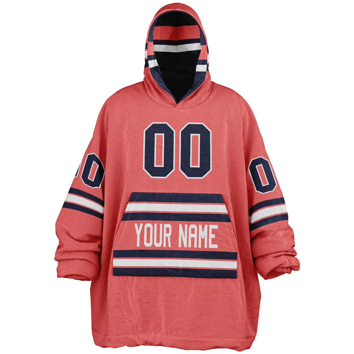 Navy Electric Coral White Superfan Reversible