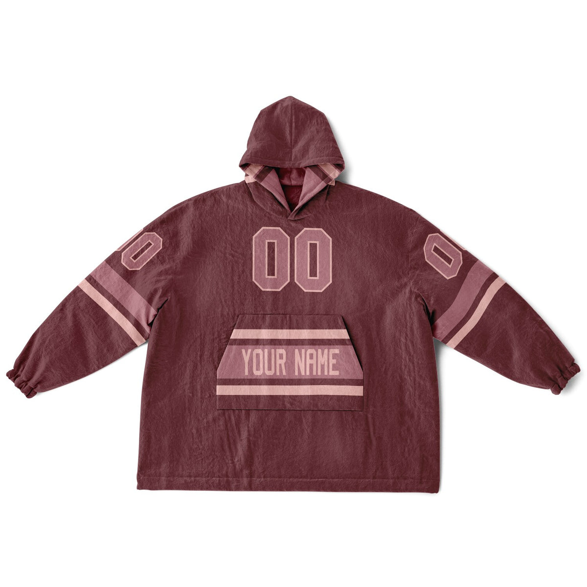 Burgundy Blush Pink Rose Superfan Reversible