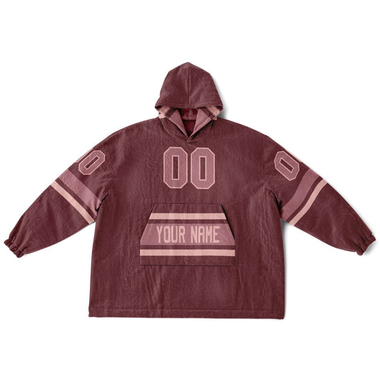 Burgundy Blush Pink Rose Superfan Reversible