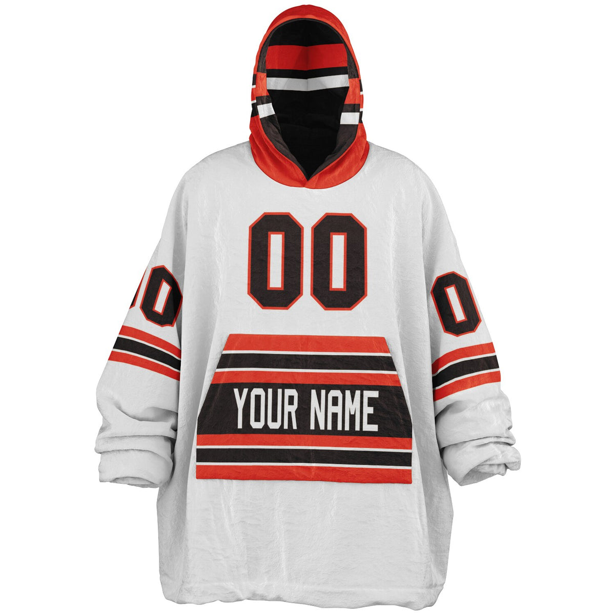 Brown/Orange/White Superfan Reversible