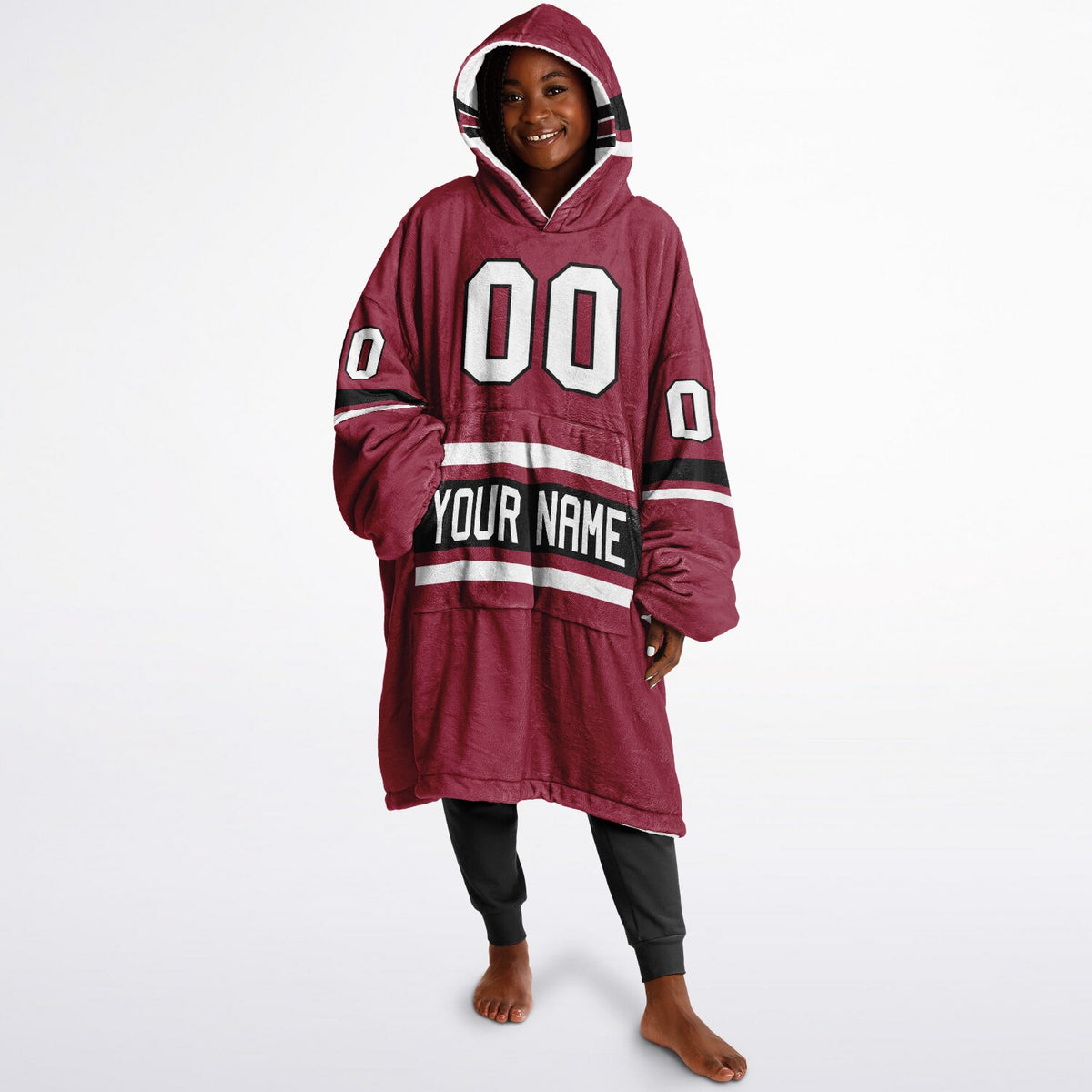 Crimson/Black/White Superfan Reversible
