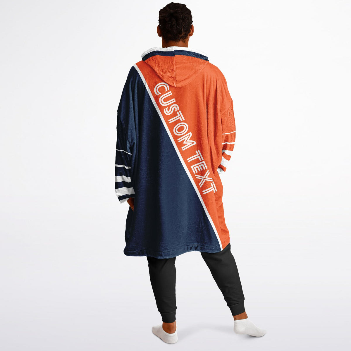 Orange Navy White Split Decision