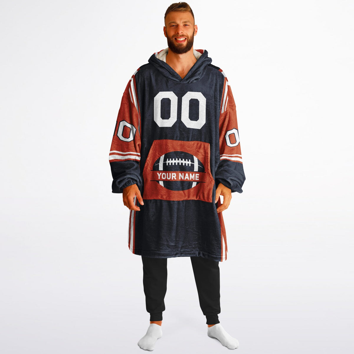 Navy/Orange/White Bold
