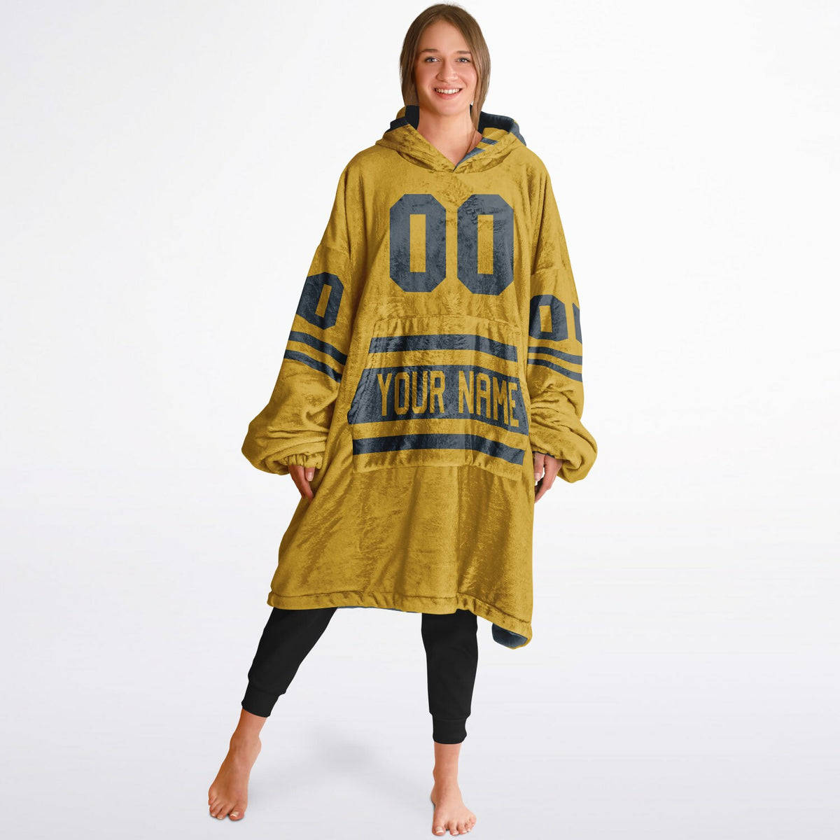 Charcoal & Mustard Superfan Reversible