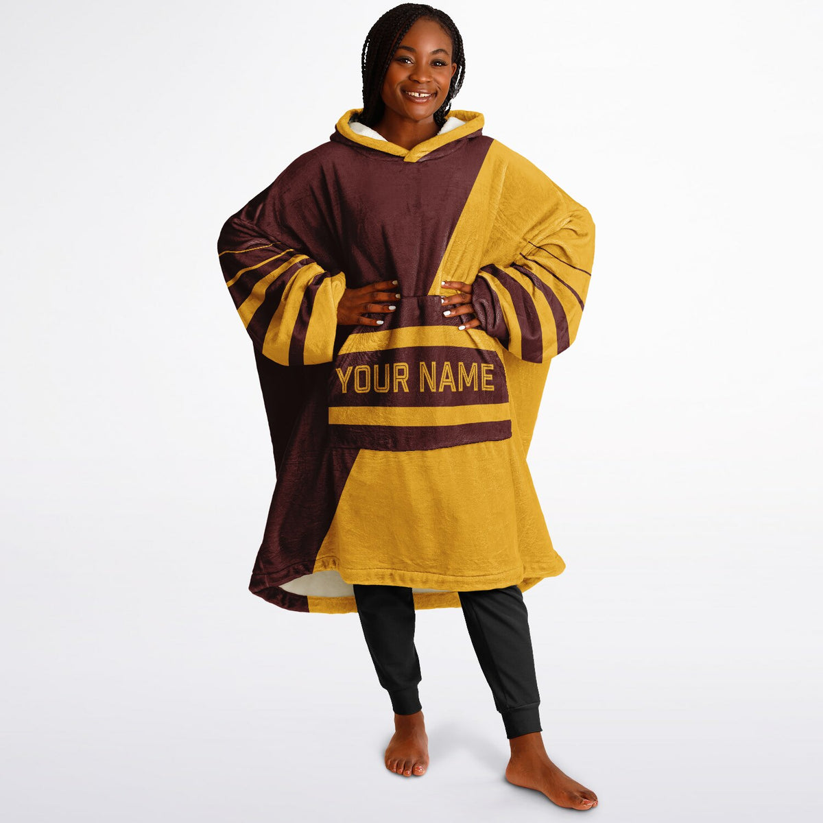 Burgundy & Gold Split Decision