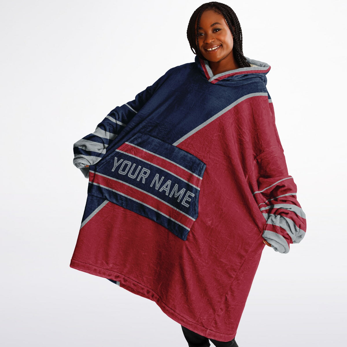 Navy/Red/Silver Split Decision