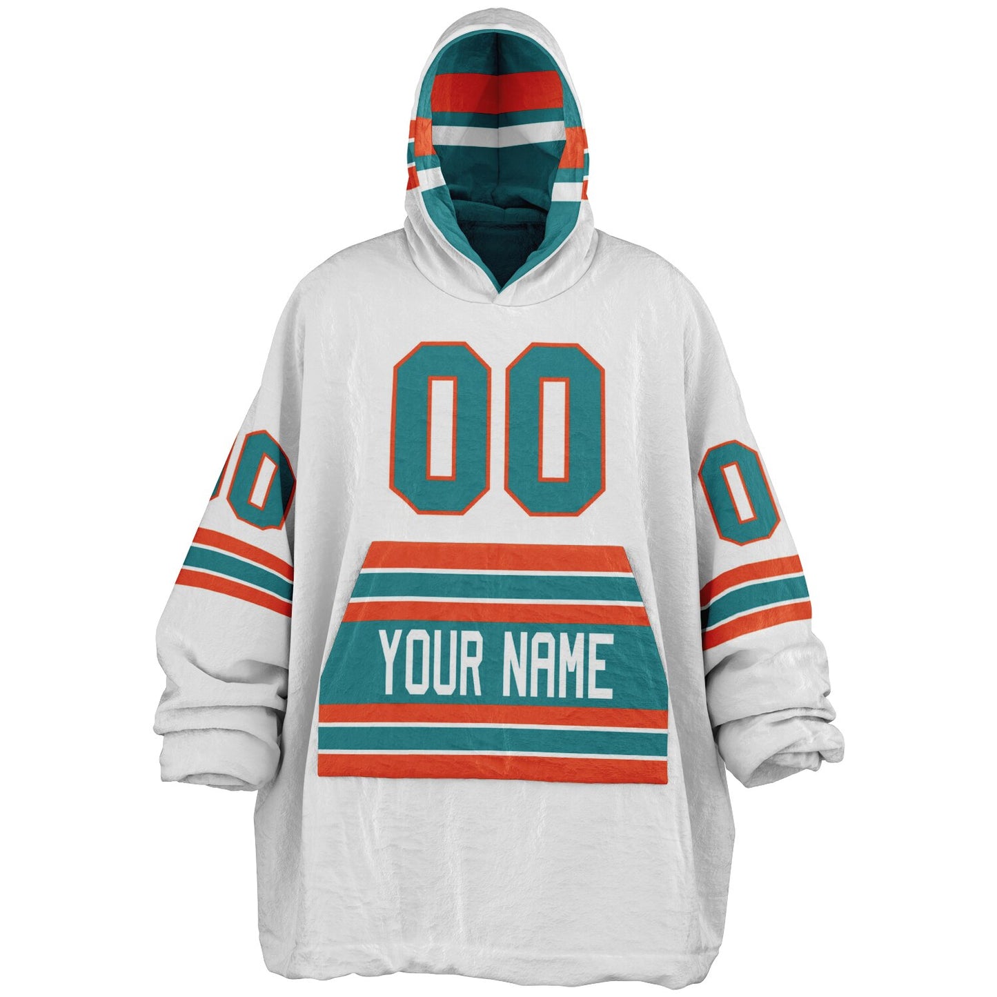 Aqua/Orange/White Superfan Reversible
