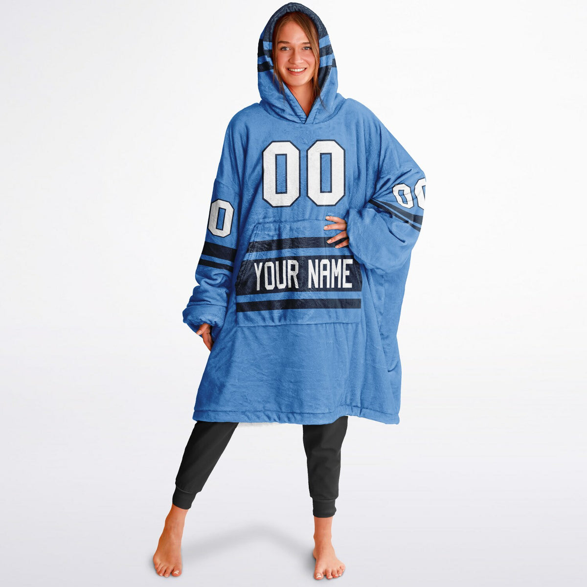 Light Blue/Navy Superfan Reversible