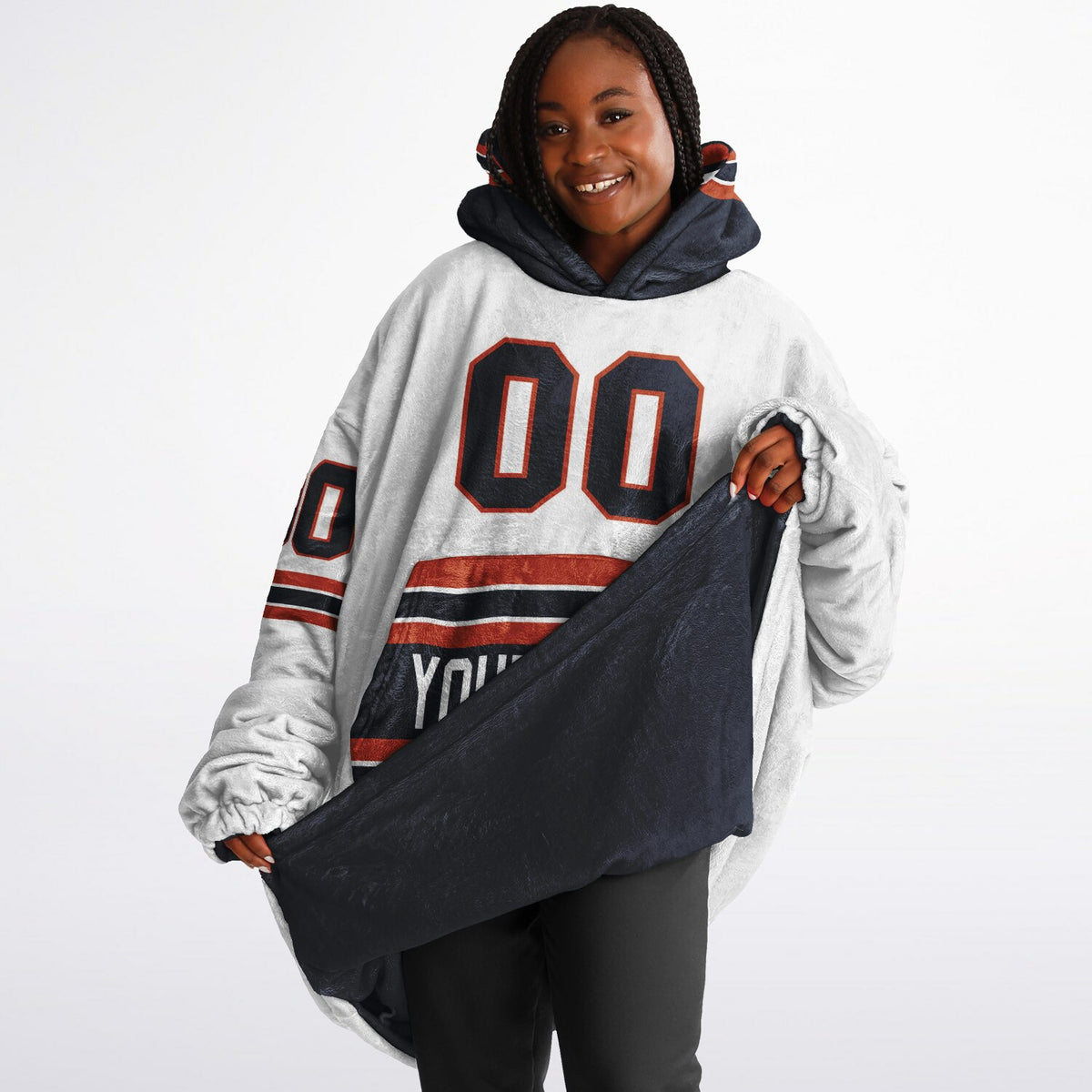Navy/Orange/White Superfan Reversible