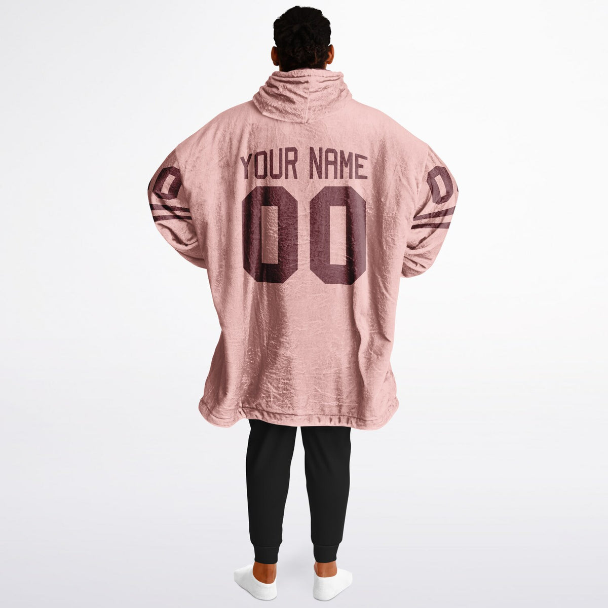 Burgundy & Blush Pink Superfan Reversible