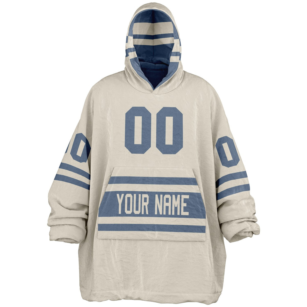 Slate Blue & Cream Superfan Reversible