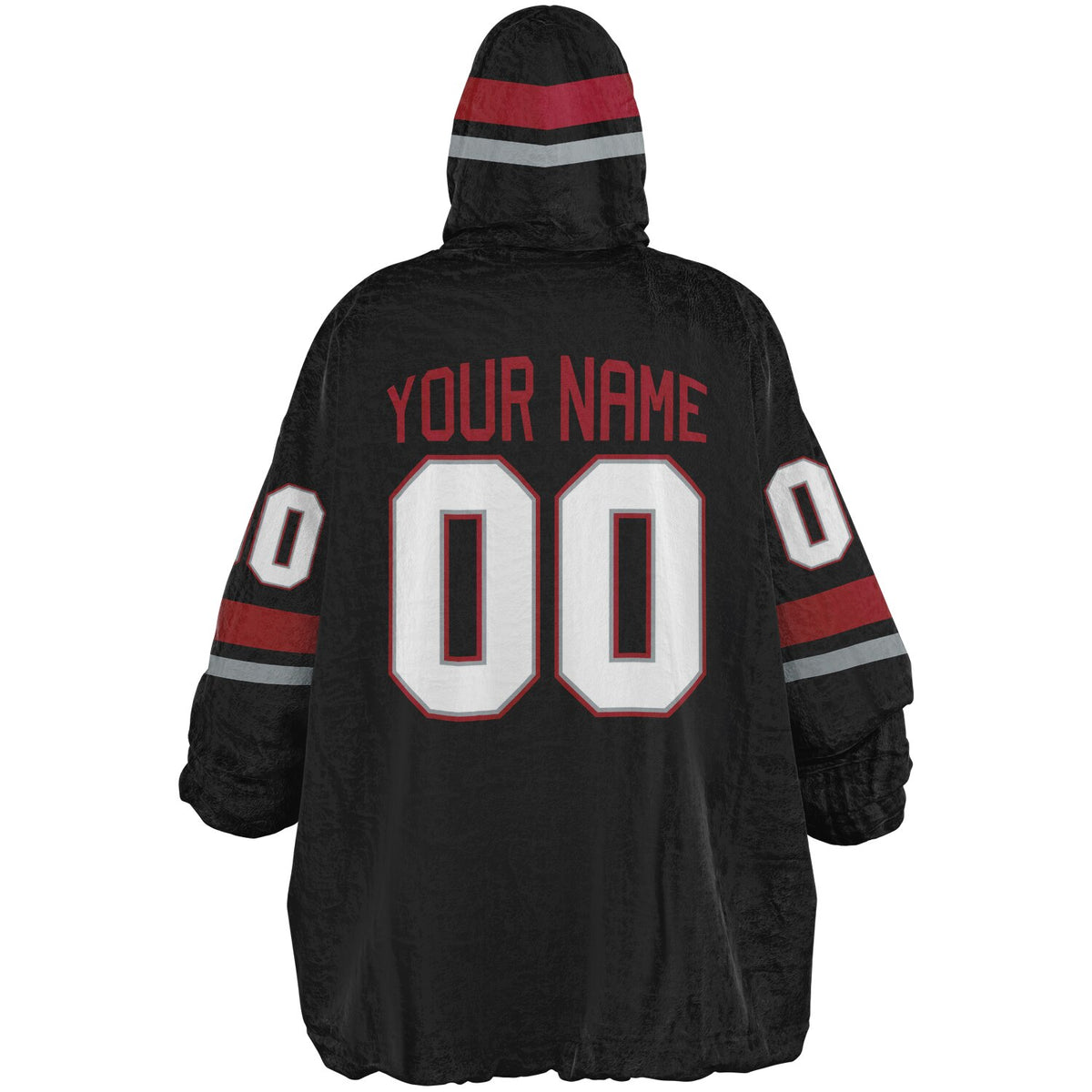 Black/Red/Silver Superfan Reversible
