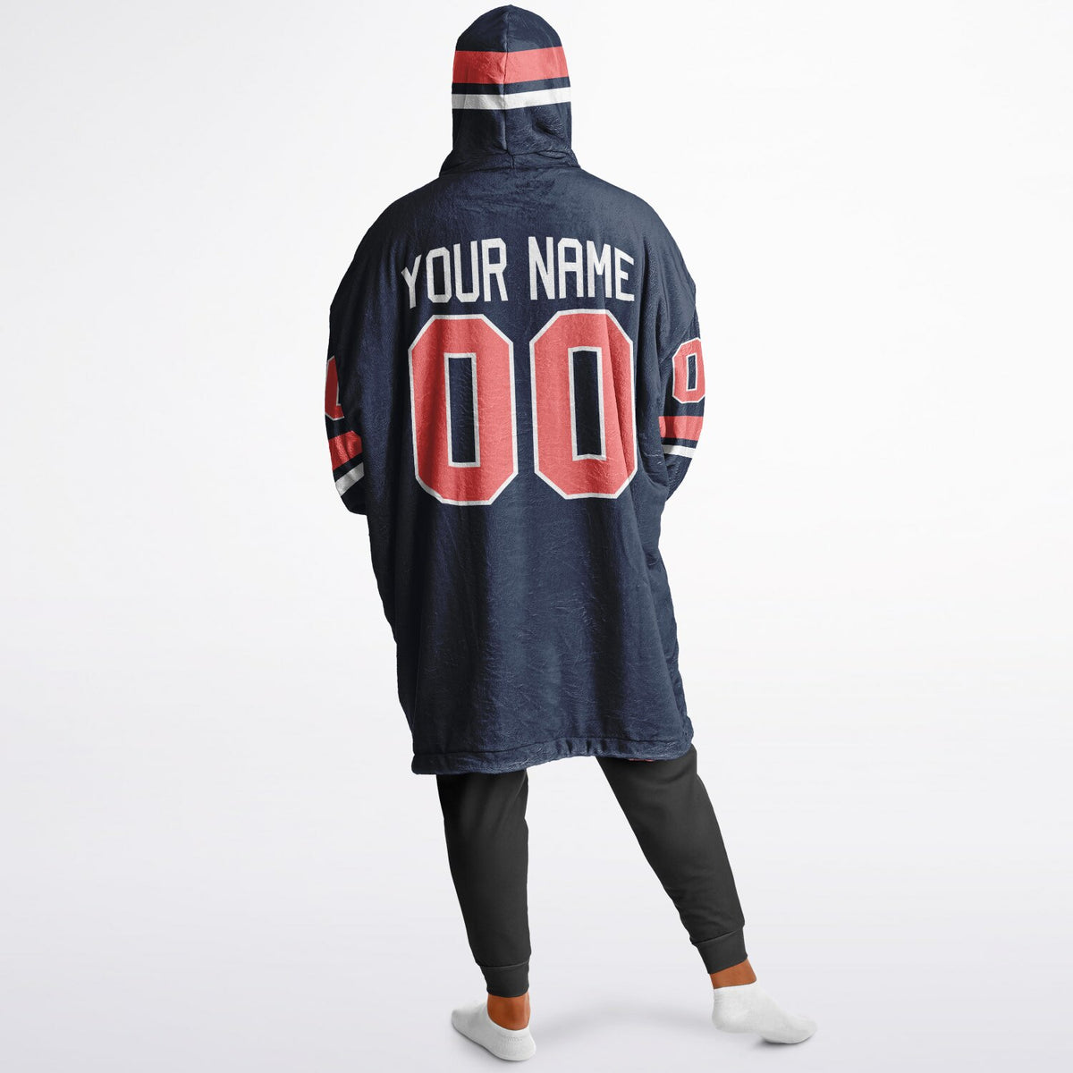 Navy Electric Coral White Superfan Reversible