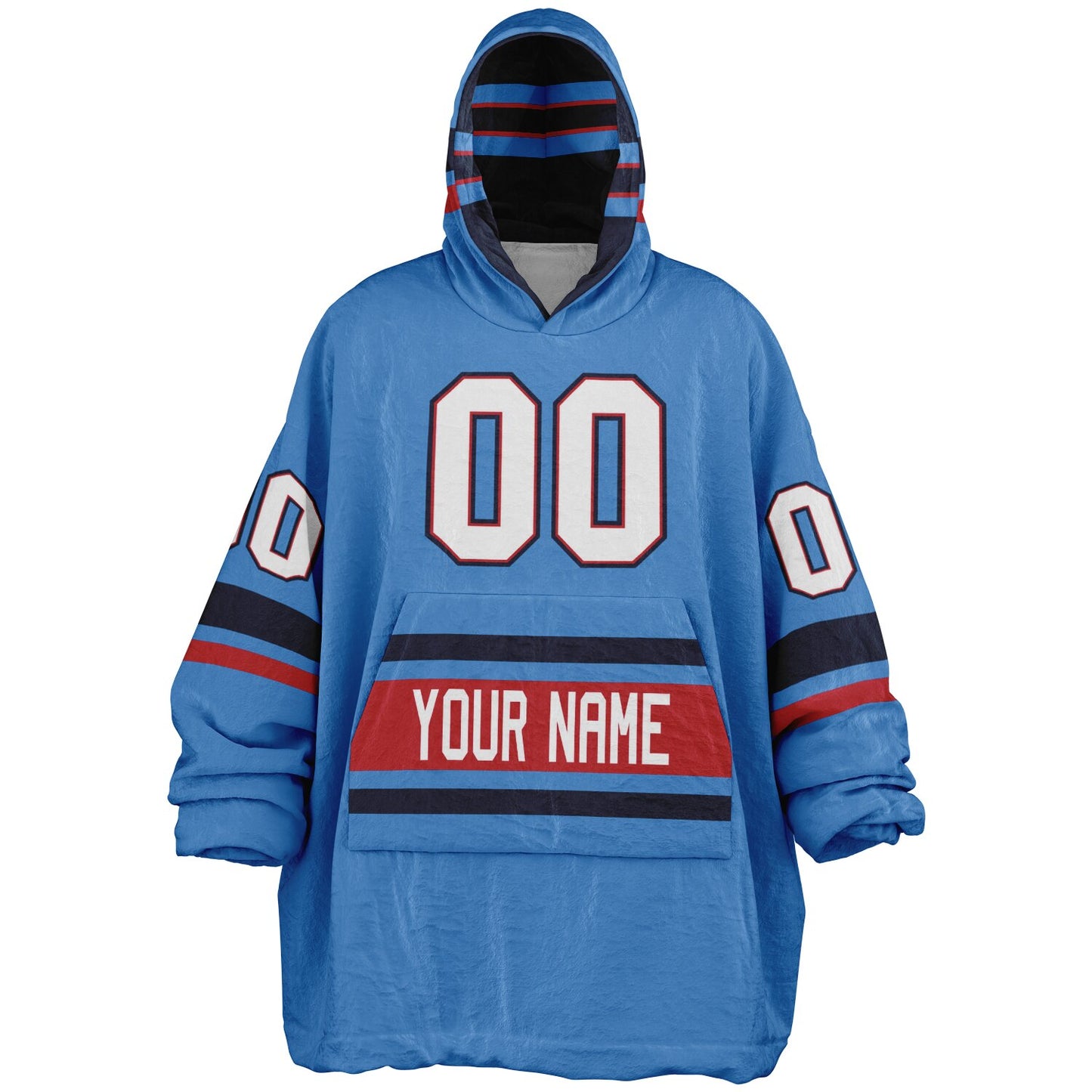 Light Blue/Navy/Red Superfan Reversible