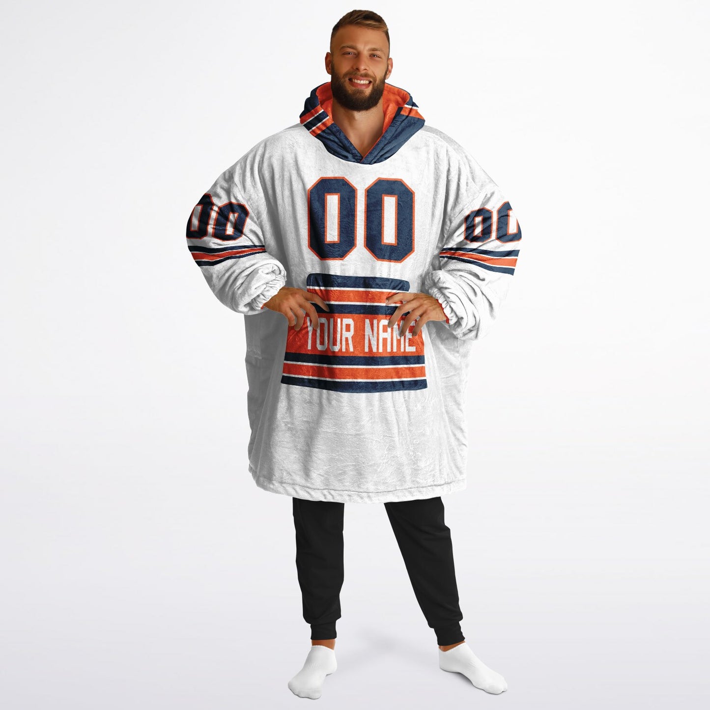 Orange/Navy/White Superfan Reversible