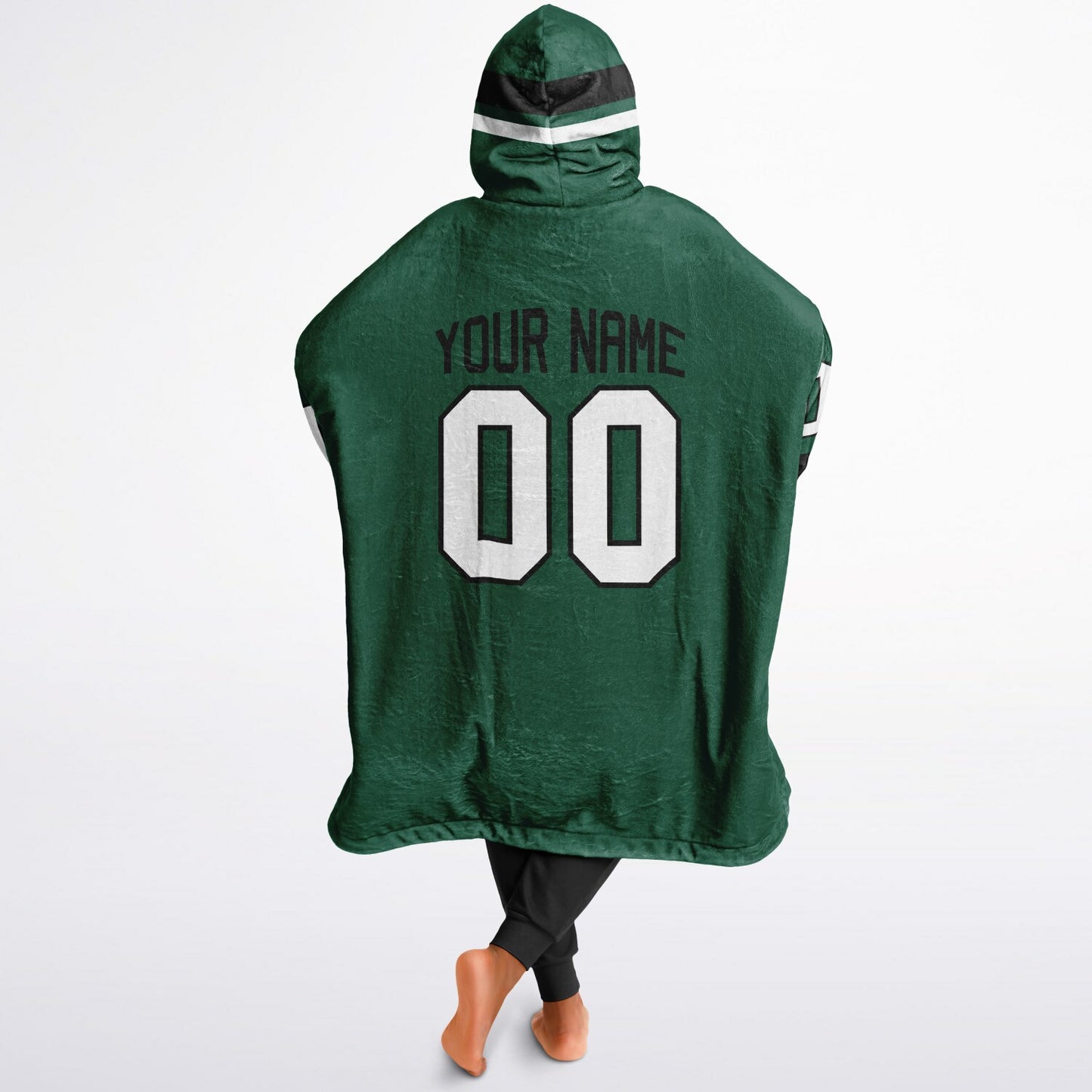 Green/Black/White Superfan Reversible