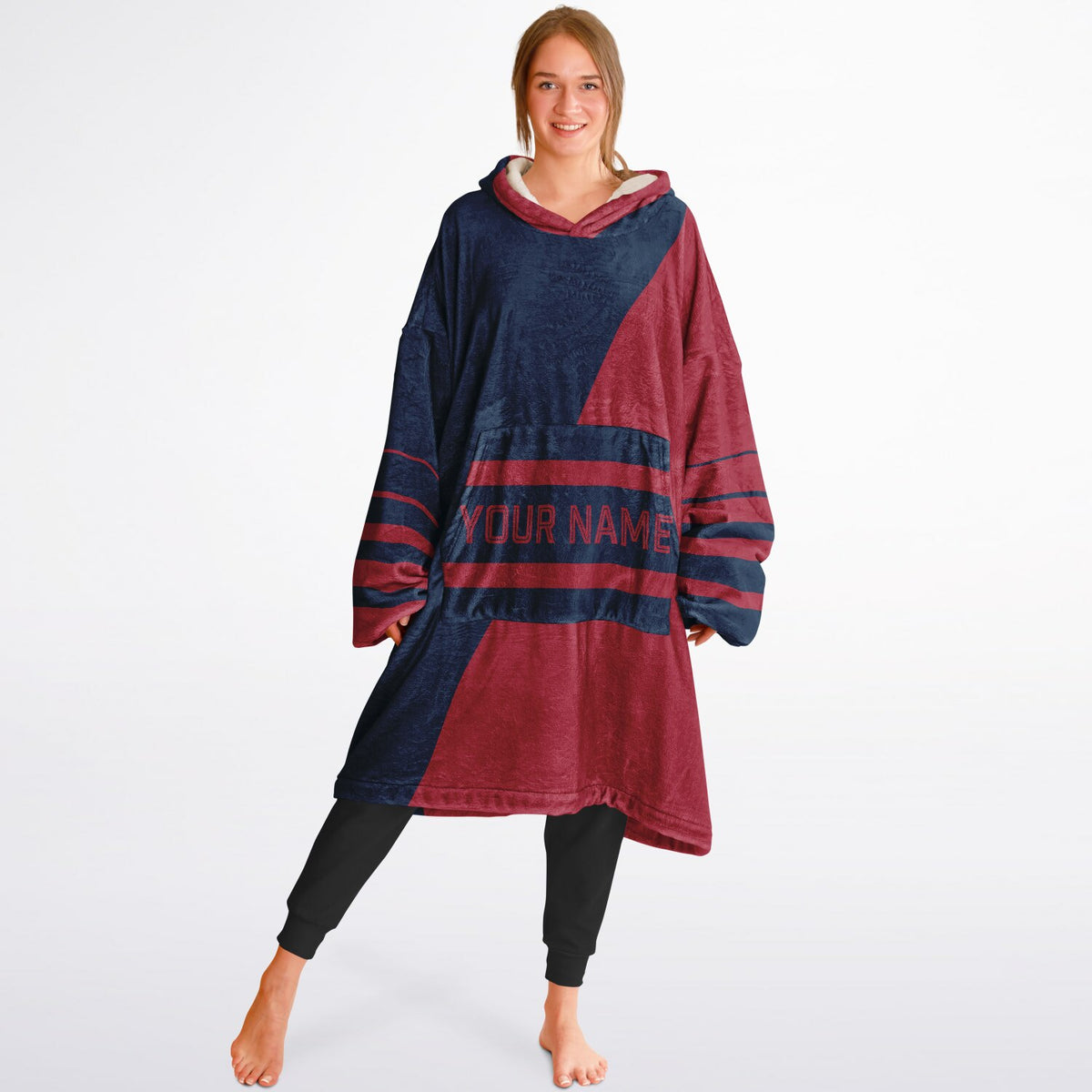 Navy & Red Split Decision