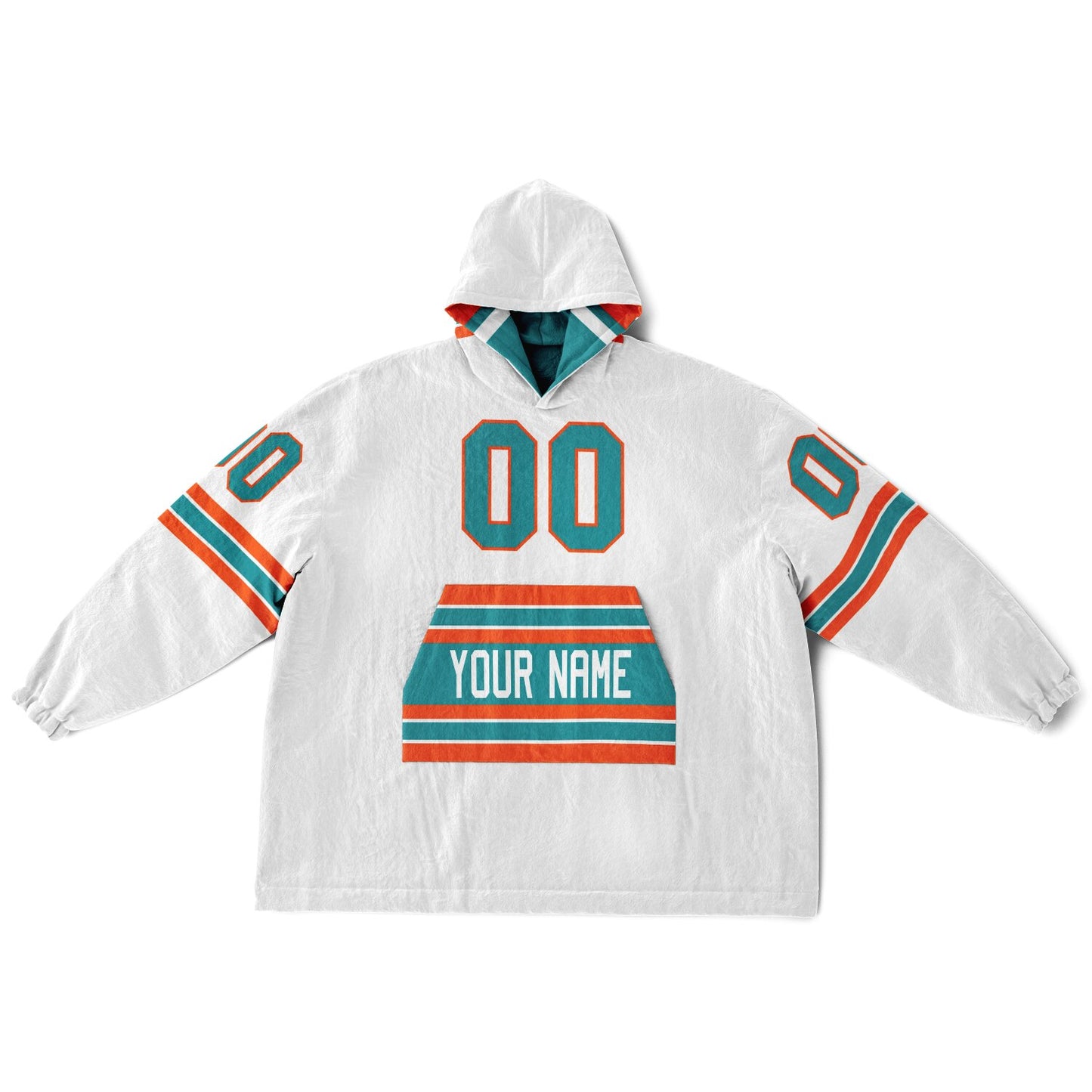 Aqua/Orange/White Superfan Reversible
