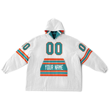 Aqua/Orange/White Superfan Reversible