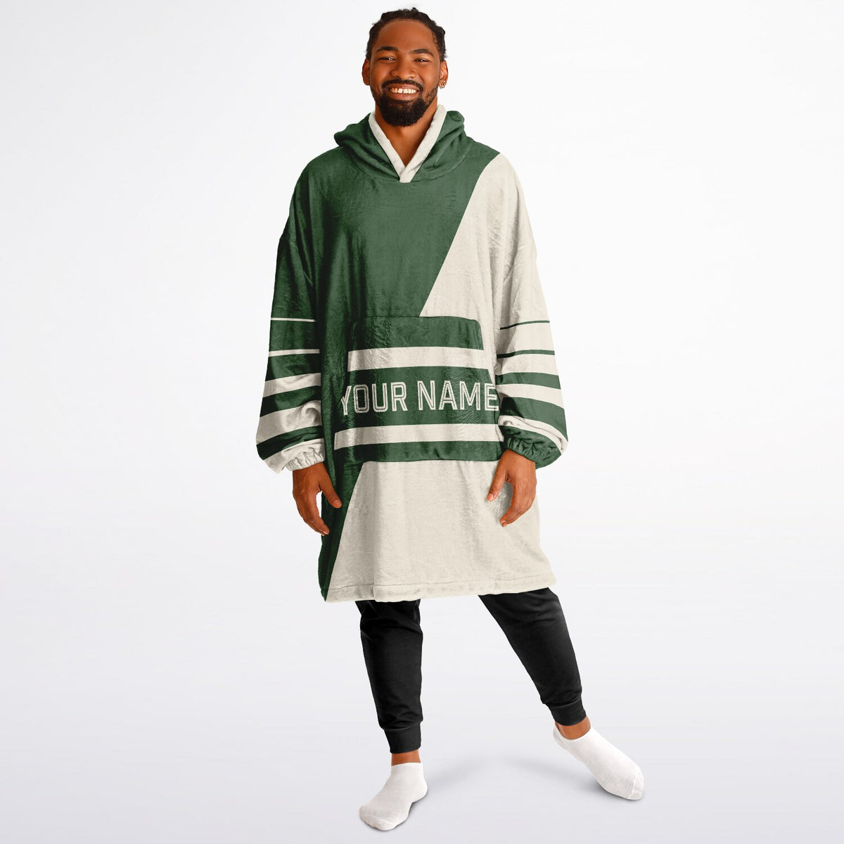 Forest Green & Cream Split Decision