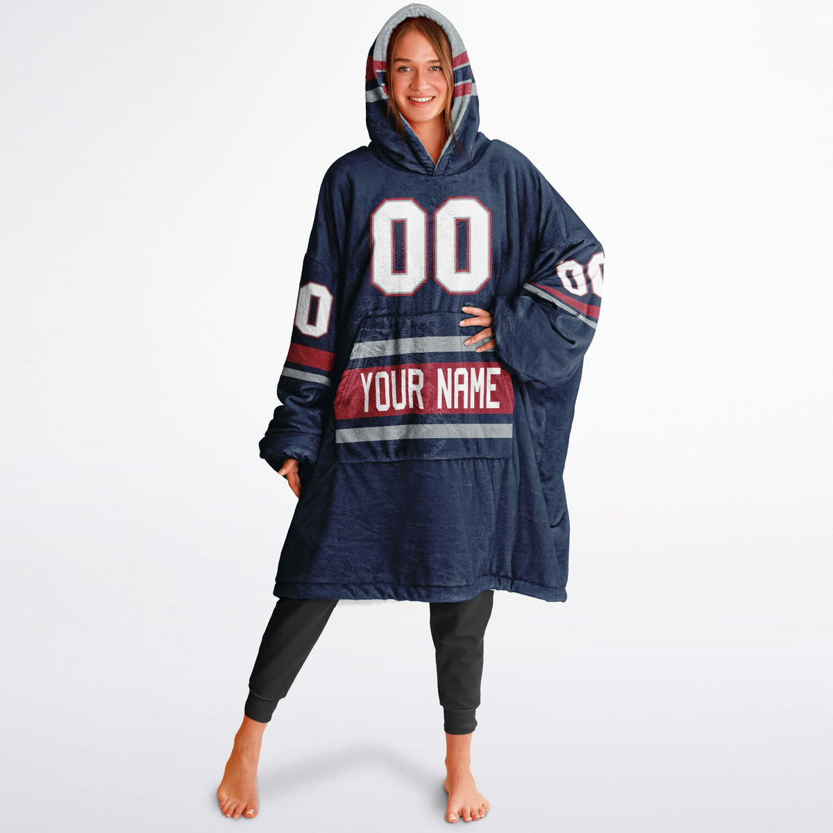 Navy/Red/Silver Superfan Reversible