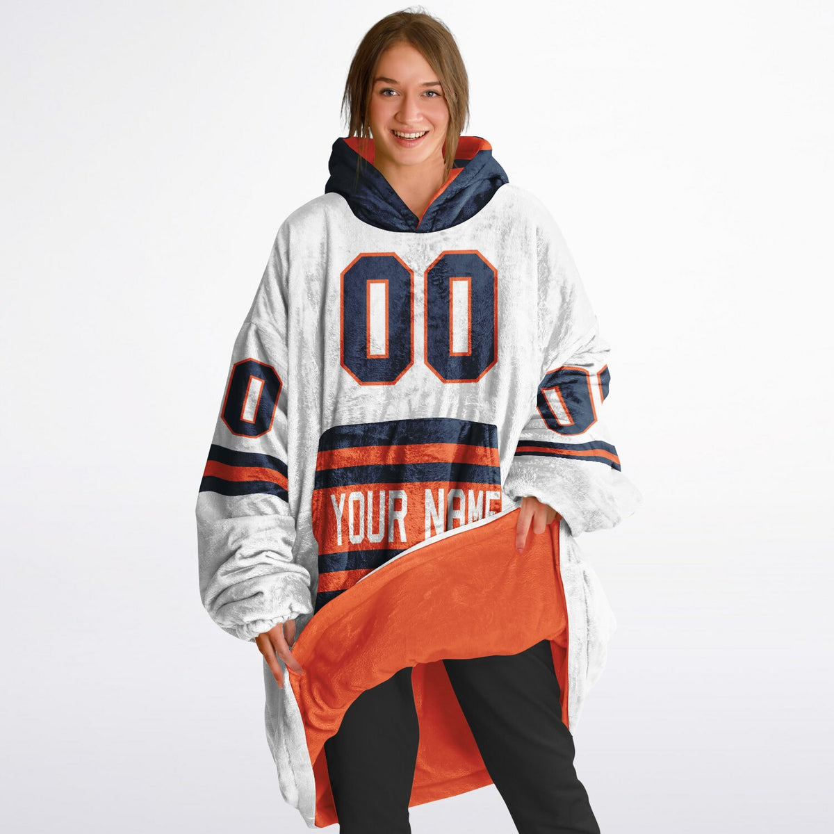 Orange/Navy Superfan Reversible
