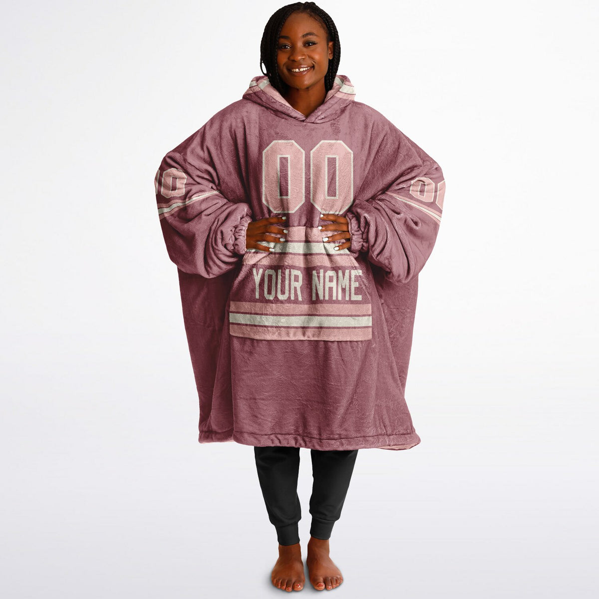 Blush Pink Cream Rose Gold Superfan Reversible