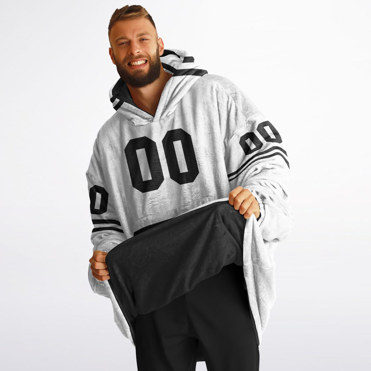 Black & White Superfan Reversible