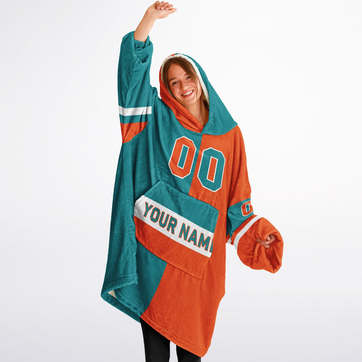 Aqua & Orange White Halftime