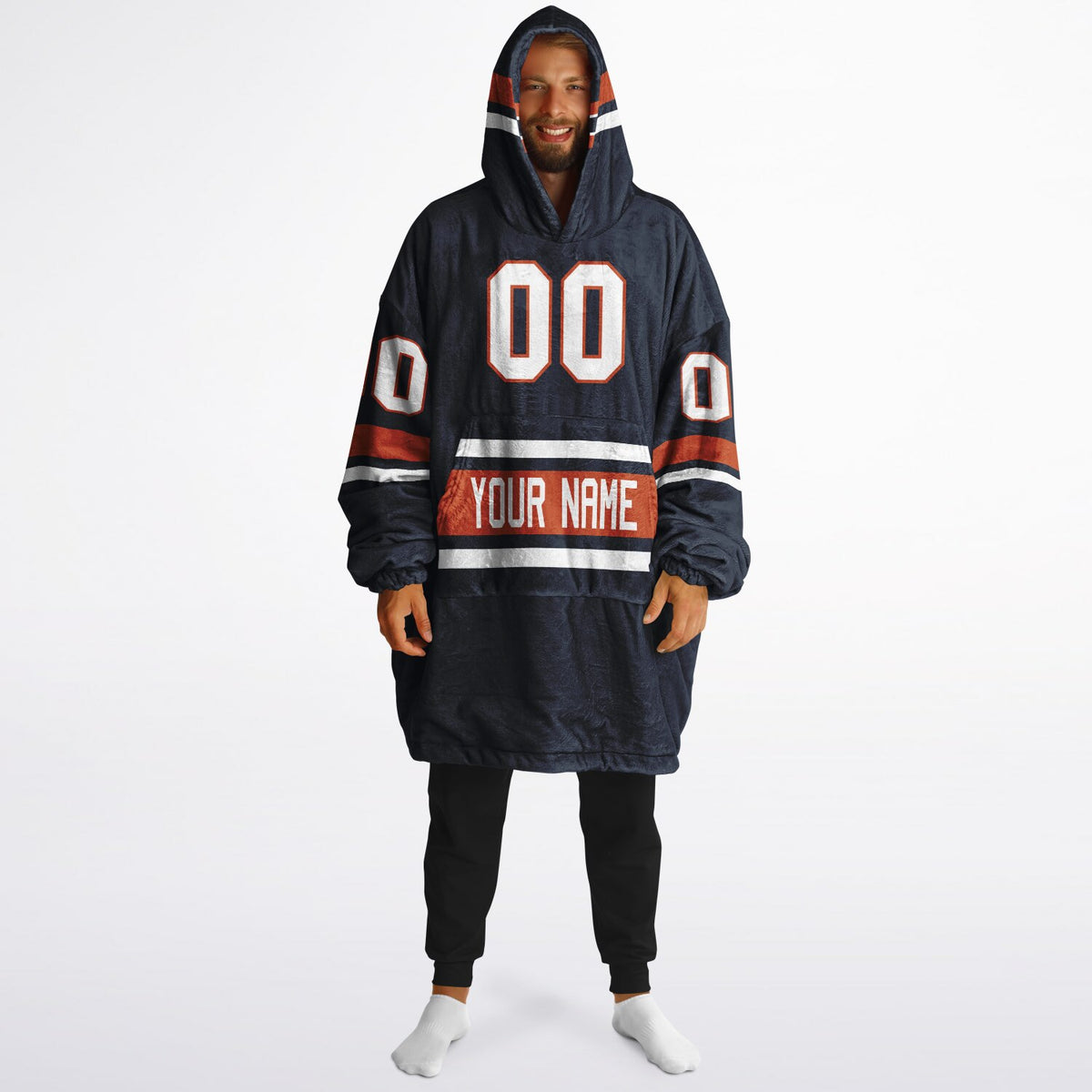 Navy/Orange/White Superfan Reversible
