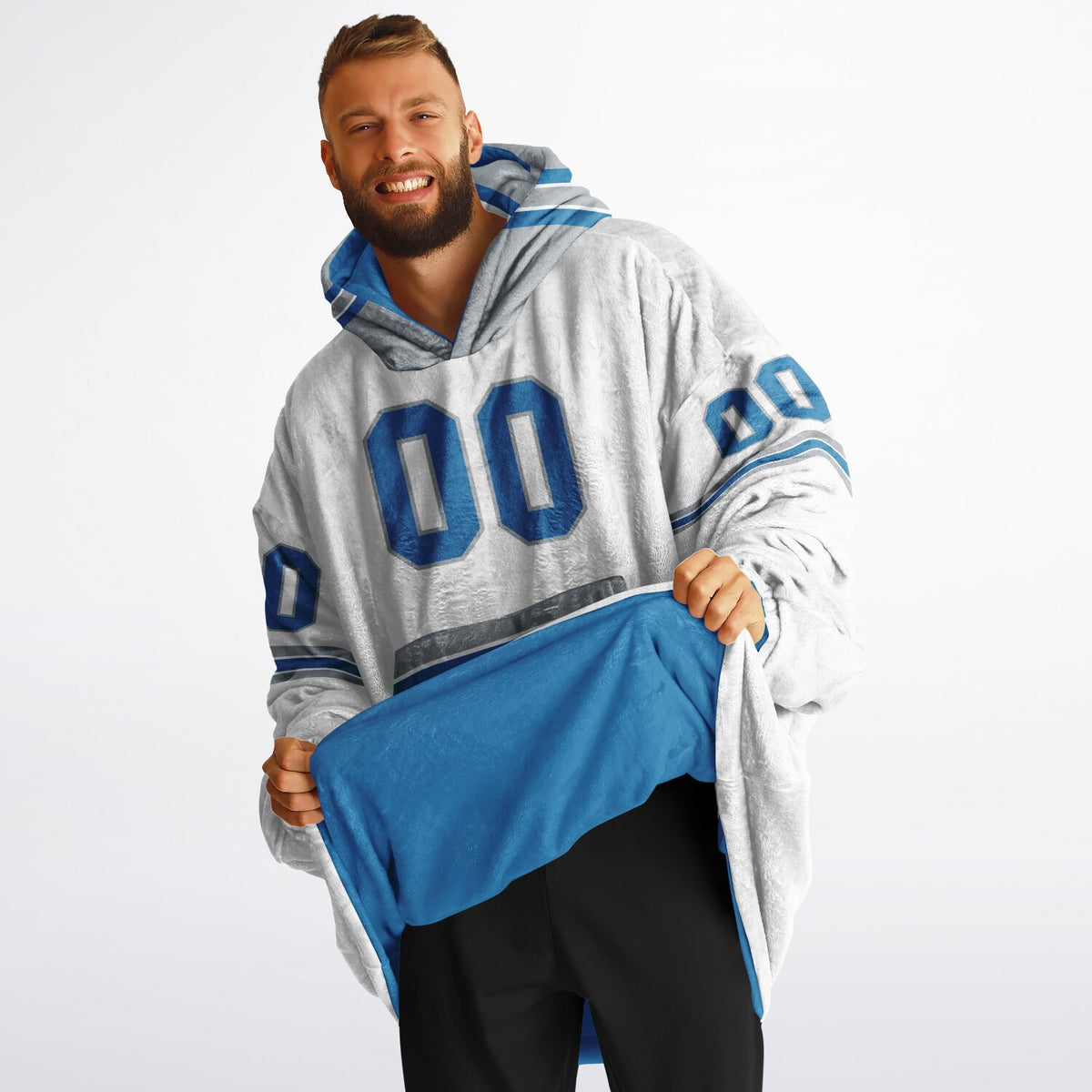Blue/Silver/White Superfan Reversible
