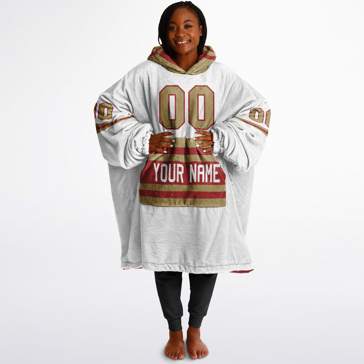 Red Dark Gold Superfan Reversible